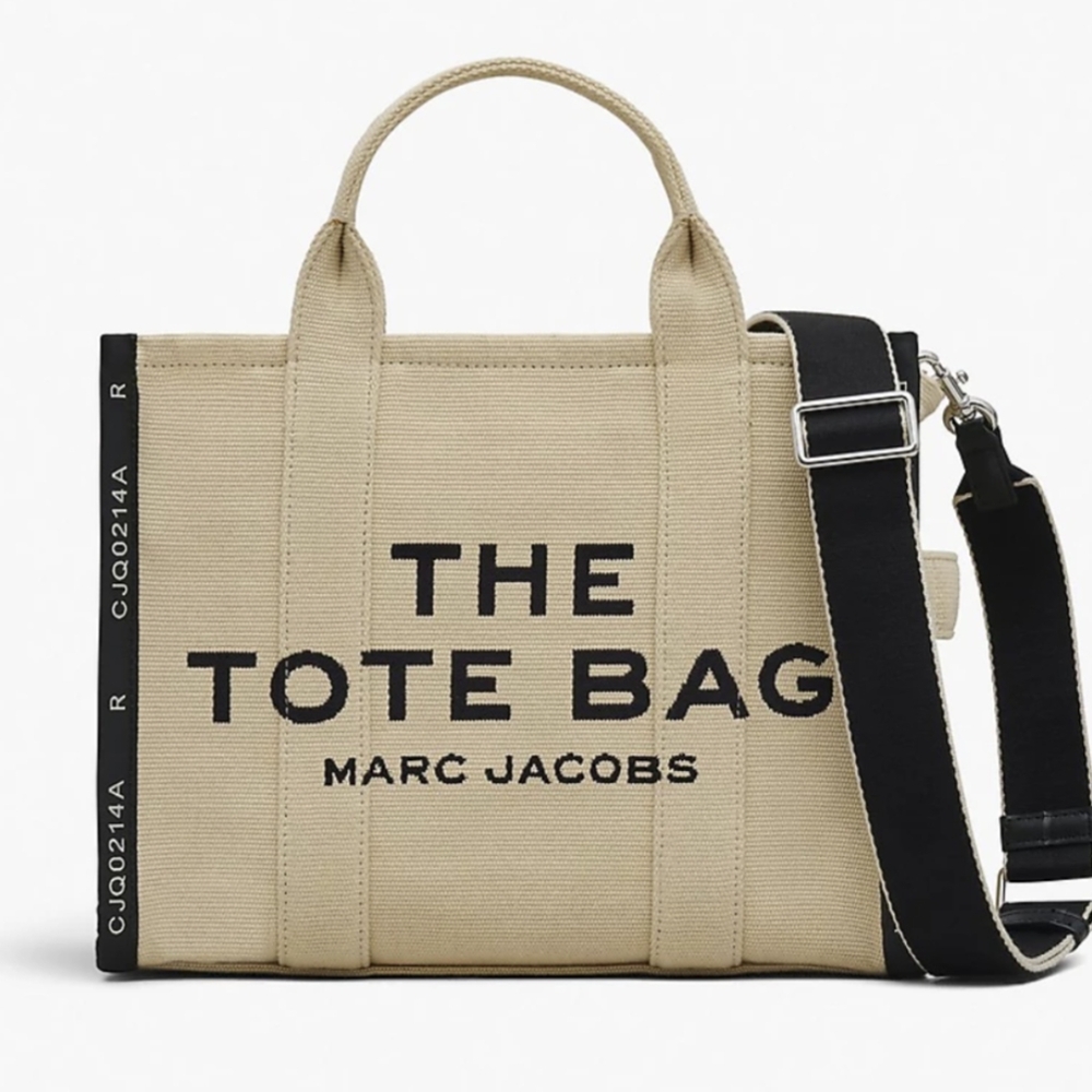 NWT Marc Jacobs The Tote Bag Warm Sand Jacquard Medium